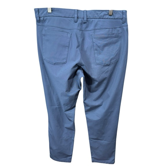 CRZ Yoga All Day Comfy Slim Fit Pants Mens 36W ( 36x30 ) Electric Blue Navy Golf - Picture 4 of 5